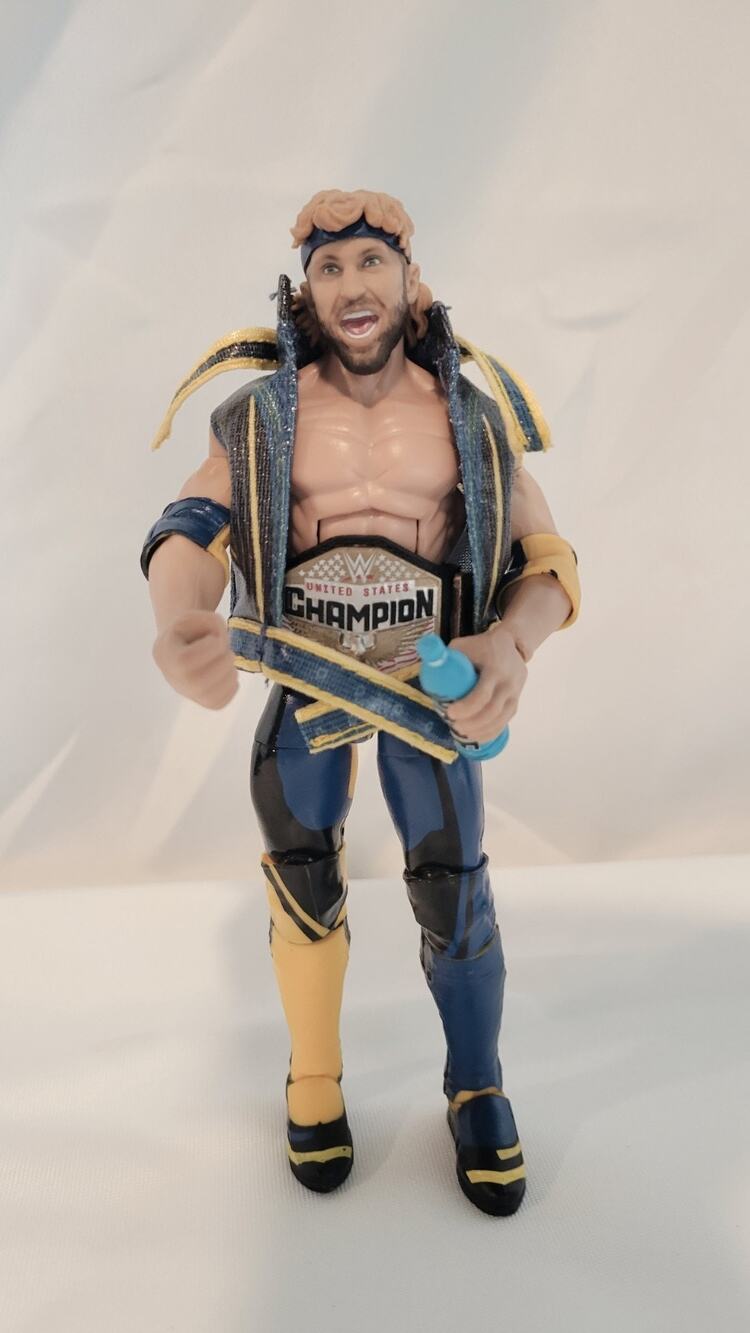 WWE Mattel Elite Logan Paul Action Figure US Championship PRIME Bottle Loose